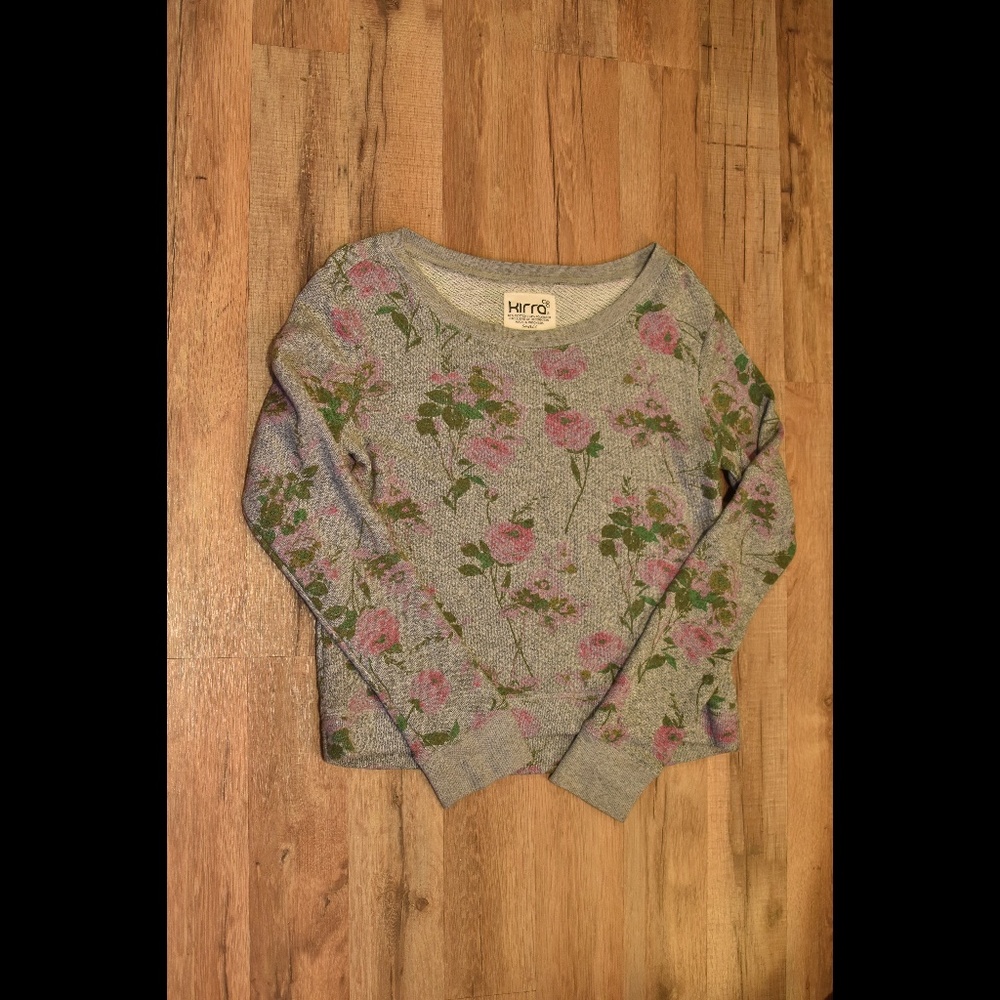 Kirra | Grey Floral Pull Over